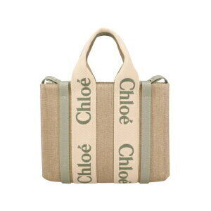 Chloe Woody Tote Bag Green BLUISH